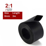 2m Polyolefin Shrink Tube 5/16" (8mm) 2:1 Ratio Heat Shrink Tubing Sleeving Wrap Shrinking V324-8MM-HTSHRINKBK-2M