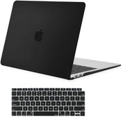 MacBook Air 13 Inch Case 2020 2019 2018, A1932, A2179,A2337 Shell Case Keyboard Cover Black V324-A1932-M-BLACK