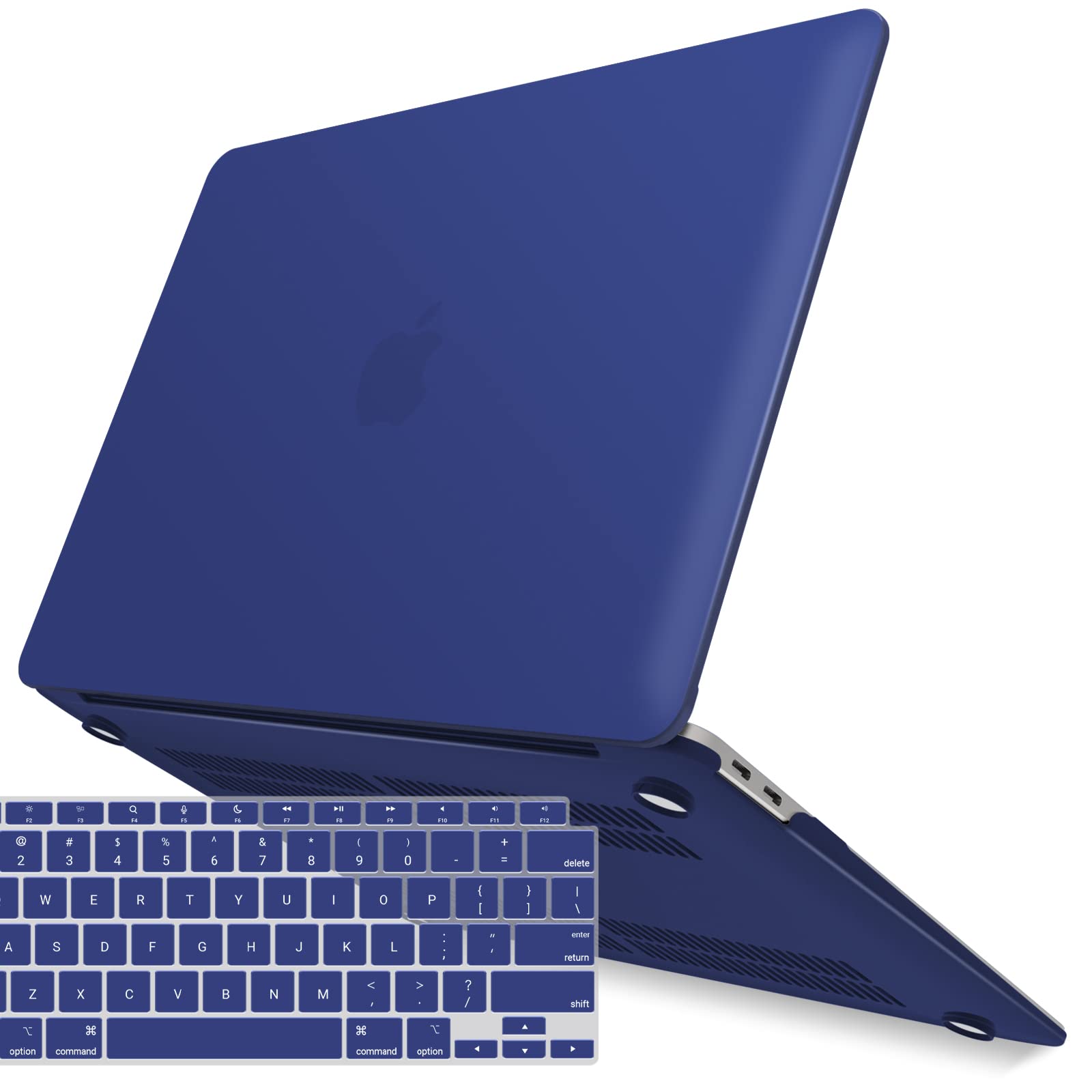 MacBook Air 13 Inch Case 2020 2019 2018, A1932, A2179,A2337 Shell Case Keyboard Cover Blue V324-A1932-M-BLUE