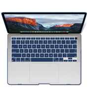 MacBook Air 13 Inch Case 2020 2019 2018, A1932, A2179,A2337 Shell Case Keyboard Cover Blue V324-A1932-M-BLUE