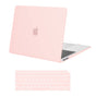 Suitable for MacBook Air 13 Inch Case 2022 2021 2020 2019 2018, A1932, A2179, A2337 Shell Case Keyboard Cover V324-A1932-M-BPINK