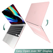 Suitable for MacBook Air 13 Inch Case 2022 2021 2020 2019 2018, A1932, A2179, A2337 Shell Case Keyboard Cover V324-A1932-M-BPINK
