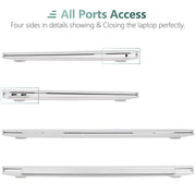 MacBook Air 13 Inch Case 2020 2019 2018, A1932, A2179, A2337 Shell Case Keyboard Cover Clear V324-A1932-M-CLEAR