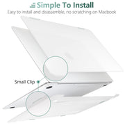 MacBook Air 13 Inch Case 2020 2019 2018, A1932, A2179, A2337 Shell Case Keyboard Cover Clear V324-A1932-M-CLEAR