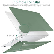 Suitable for MacBook Air 13 Inch Case 2022 2021 2020 2019 2018, A1932, A2179, A2337 Shell Case Keyboard Cover V324-A1932-M-DGREEN