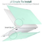MacBook Air 13 Inch Case 2020 2019 2018, A1932, A2179, A2337 Shell Case Keyboard Cover Green V324-A1932-M-GREEN