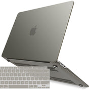 Suitable for MacBook Air 13 Inch Case 2022 2021 2020 2019 2018, A1932, A2179, A2337 Shell Case Keyboard Cover V324-A1932-M-GREY