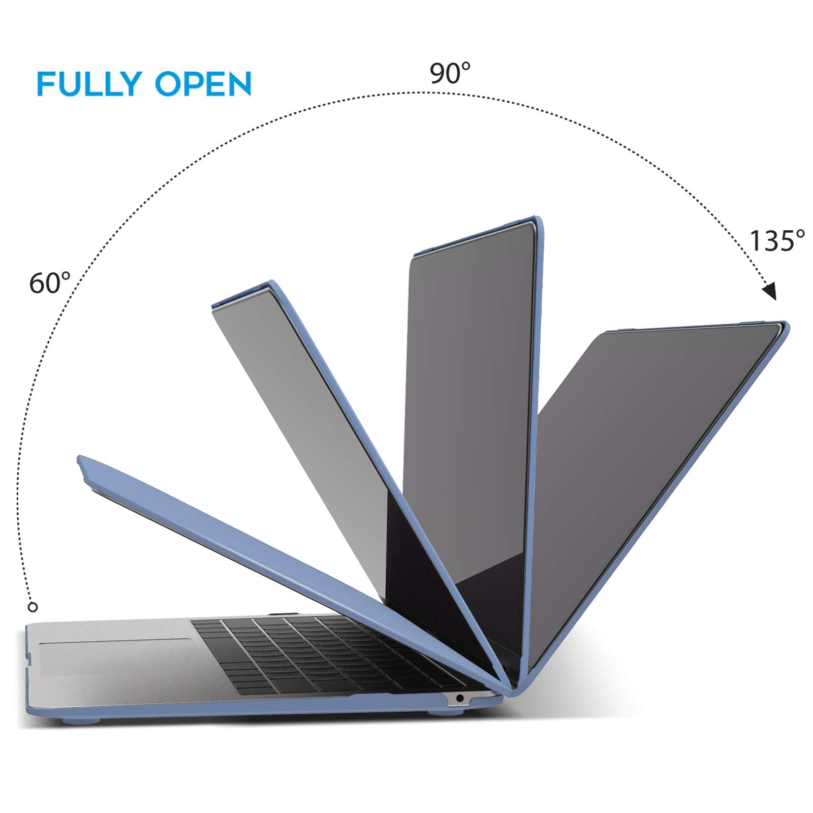 Suitable for MacBook Air 13 Inch Case 2022 2021 2020 2019 2018, A1932, A2179, A2337 Shell Case Keyboard Cover V324-A1932-M-LAVER
