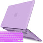 MacBook Air 13 Inch Case 2020 2019 2018, A1932, A2179, A2337 Shell Case Keyboard Cover Purple V324-A1932-M-PURPLE