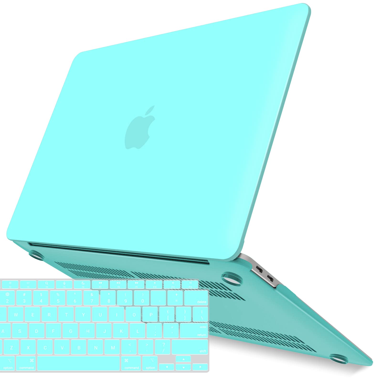 MacBook Air 13 Inch Case 2020 2019 2018, A1932, A2179, A2337 Shell Case Keyboard Cover tiffany blue V324-A1932-M-TB