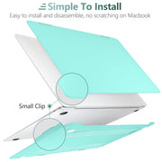 MacBook Air 13 Inch Case 2020 2019 2018, A1932, A2179, A2337 Shell Case Keyboard Cover tiffany blue V324-A1932-M-TB