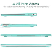 MacBook Air 13 Inch Case 2020 2019 2018, A1932, A2179, A2337 Shell Case Keyboard Cover tiffany blue V324-A1932-M-TB