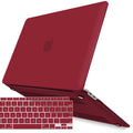 MacBook Air 13 Inch Case 2020 2019 2018, A1932, A2179,A2337 Shell Case Keyboard Cover Wine Red V324-A1932-M-WR