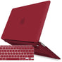 MacBook Air 13 Inch Case 2020 2019 2018, A1932, A2179,A2337 Shell Case Keyboard Cover Wine Red V324-A1932-M-WR