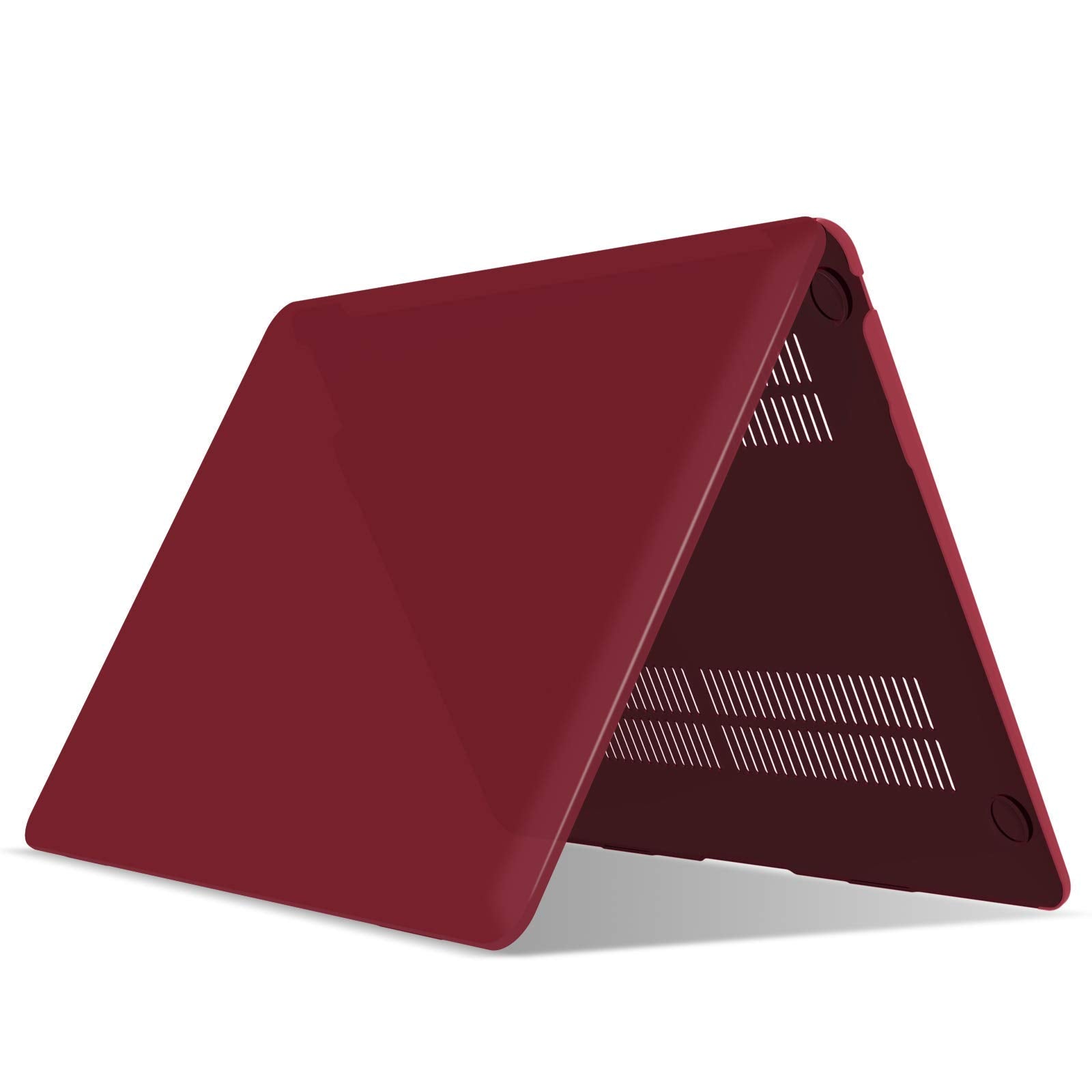 MacBook Air 13 Inch Case 2020 2019 2018, A1932, A2179,A2337 Shell Case Keyboard Cover Wine Red V324-A1932-M-WR