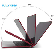 MacBook Air 13 Inch Case 2020 2019 2018, A1932, A2179,A2337 Shell Case Keyboard Cover Wine Red V324-A1932-M-WR