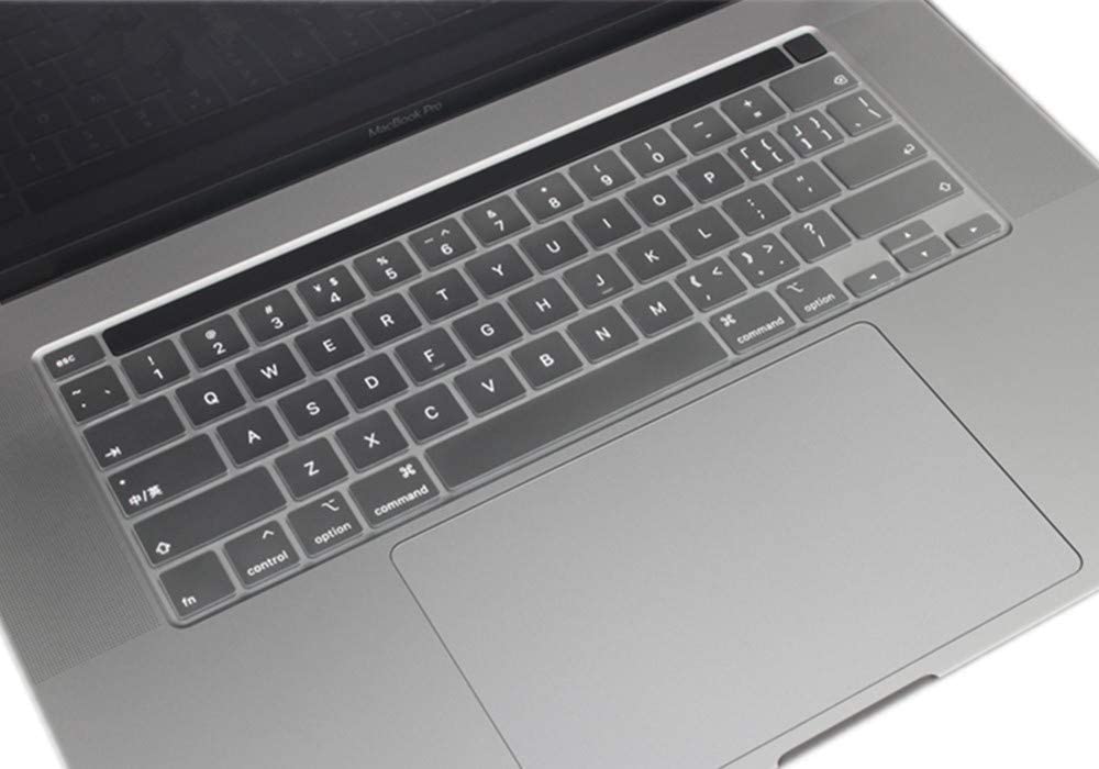 MacBook Pro 16 inch 2020 Release A2141 Matte Shell Case Keyboard Cover Touch Bar Clear V324-A2141-M-CLEAR