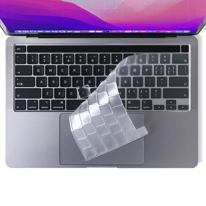 Keyboard Cover Skin For MacBook Pro 13 Pro 16 A2338 A2289 A2251 A2141 M1 M2 2020 to 2023 Clear V324-A2251-KEY-CLEAR