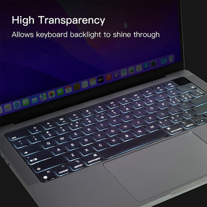 Keyboard Cover Skin For MacBook Pro 13 Pro 16 A2338 A2289 A2251 A2141 M1 M2 2020 to 2023 Clear V324-A2251-KEY-CLEAR