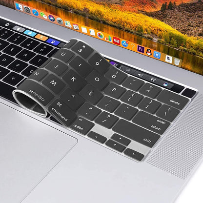Keyboard Cover Skin For MacBook Pro 13 Pro 16 A2338 A2289 A2251 A2141 M1 M2 2020 to 2023 Grey V324-A2251-KEY-GREY