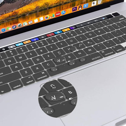 Keyboard Cover Skin For MacBook Pro 13 Pro 16 A2338 A2289 A2251 A2141 M1 M2 2020 to 2023 Grey V324-A2251-KEY-GREY