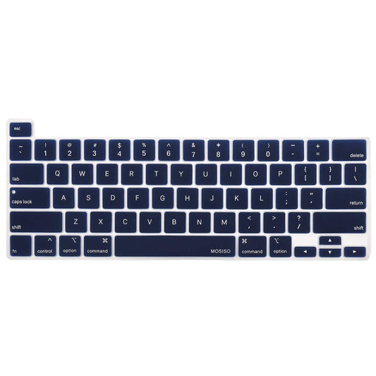 Keyboard Cover Skin For MacBook Pro 13 Pro 16 A2338 A2289 A2251 A2141 M1 M2 2020 to 2023 Navy Blue V324-A2251-KEY-NB