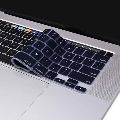 Keyboard Cover Skin For MacBook Pro 13 Pro 16 A2338 A2289 A2251 A2141 M1 M2 2020 to 2023 Navy Blue V324-A2251-KEY-NB