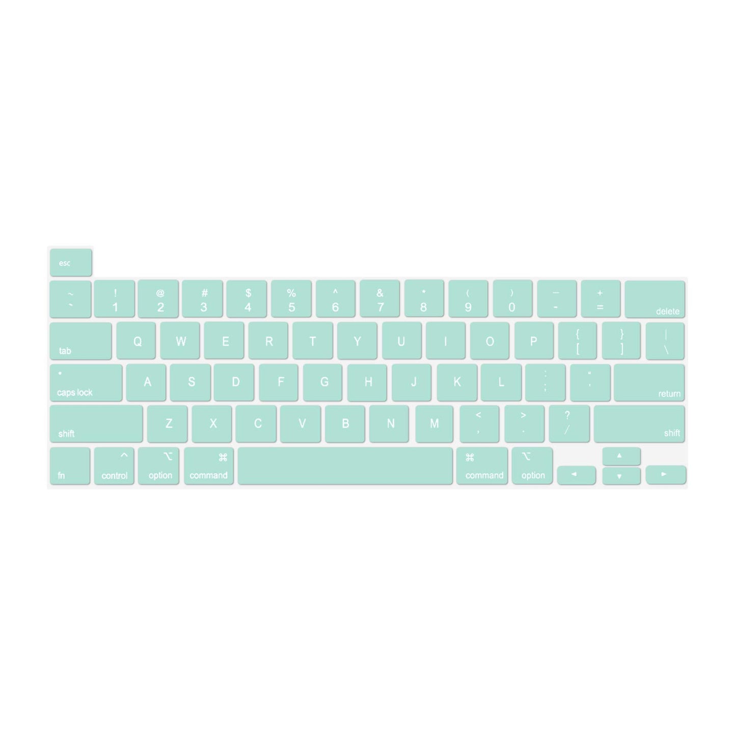 Keyboard Cover Skin For MacBook Pro 13 Pro 16 A2338 A2289 A2251 A2141 M1 M2 2020 to 2023 Mint Green V324-A2251-KEY-TB
