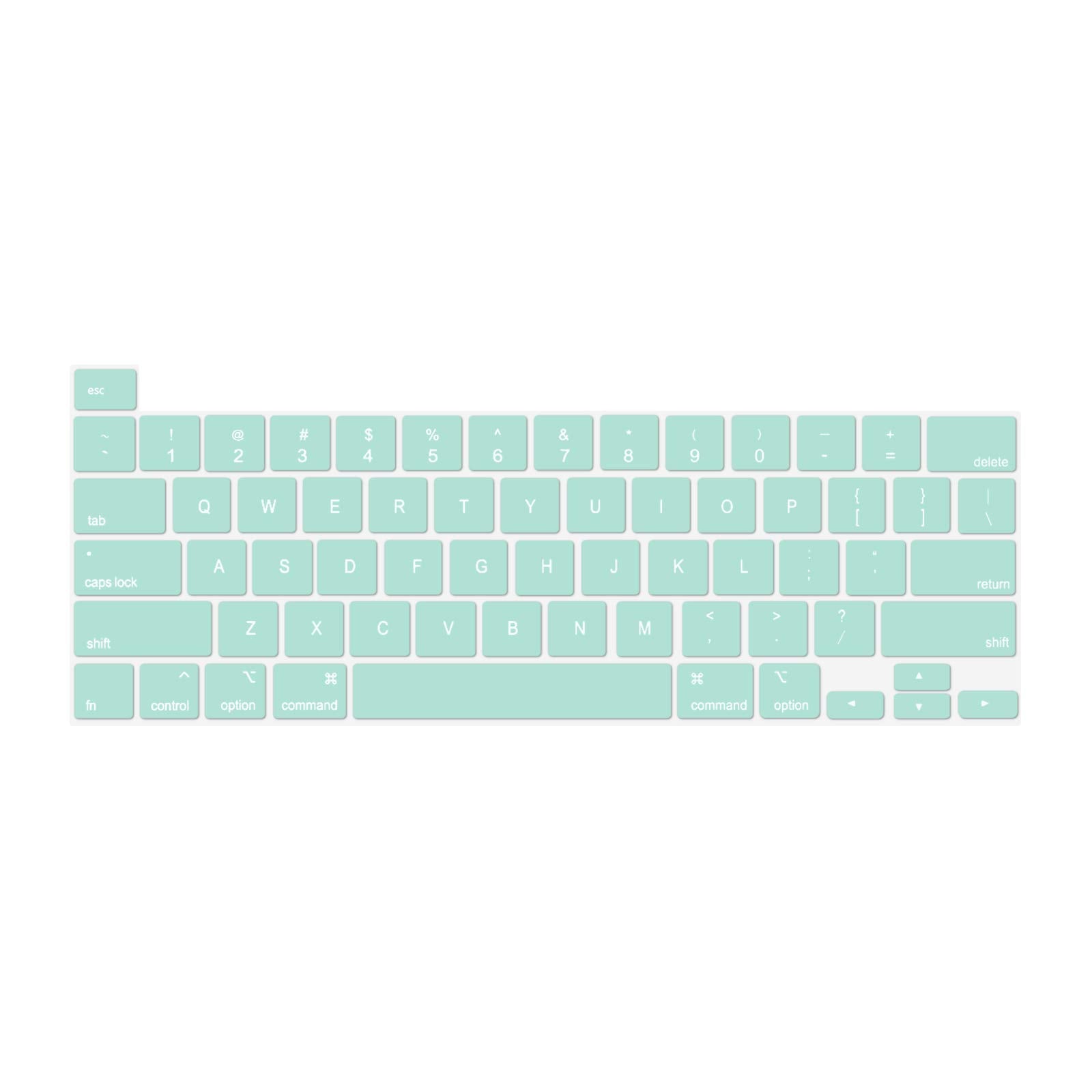 Keyboard Cover Skin For MacBook Pro 13 Pro 16 A2338 A2289 A2251 A2141 M1 M2 2020 to 2023 Mint Green V324-A2251-KEY-TB
