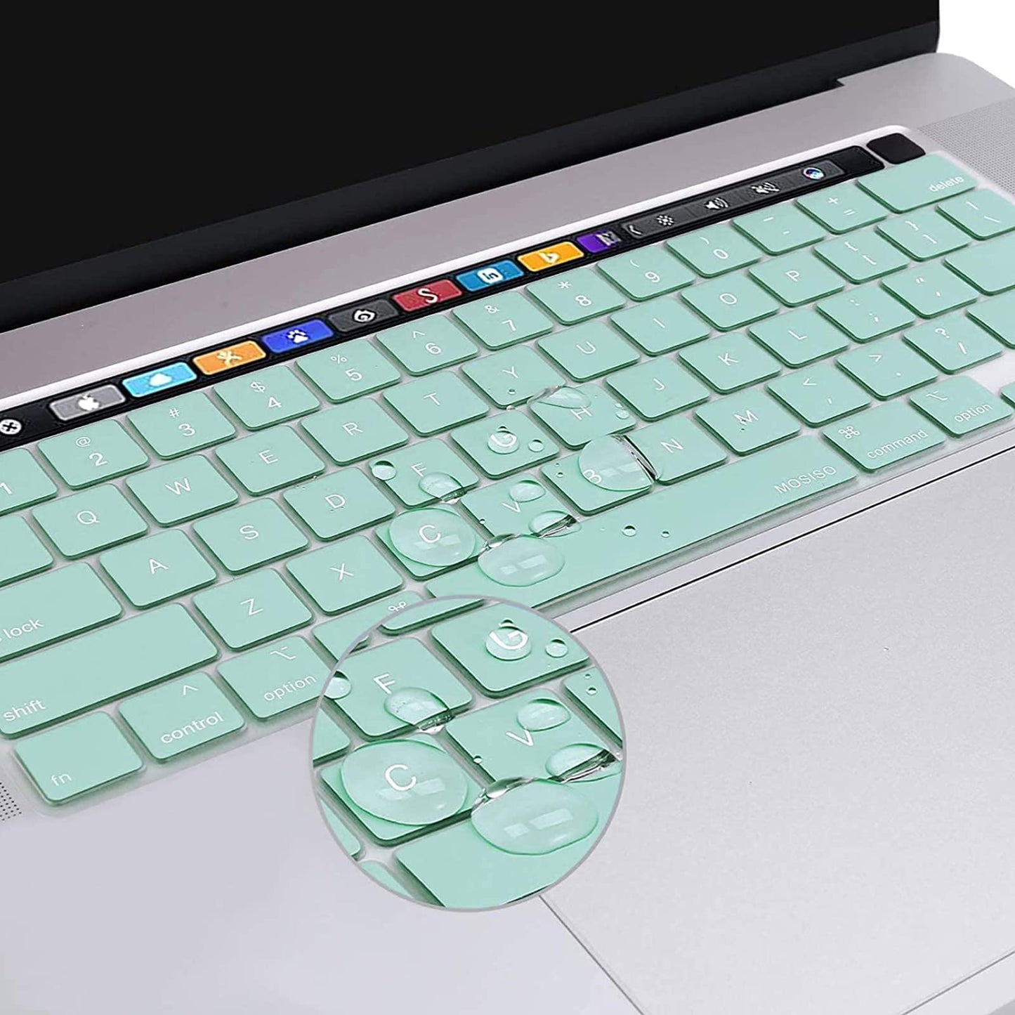 Keyboard Cover Skin For MacBook Pro 13 Pro 16 A2338 A2289 A2251 A2141 M1 M2 2020 to 2023 Mint Green V324-A2251-KEY-TB