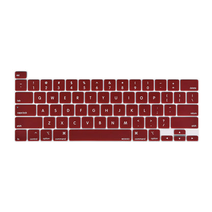 Keyboard Cover Skin For MacBook Pro 13 Pro 16 A2338 A2289 A2251 A2141 M1 M2 2020 to 2023 Wine Red V324-A2251-KEY-WR