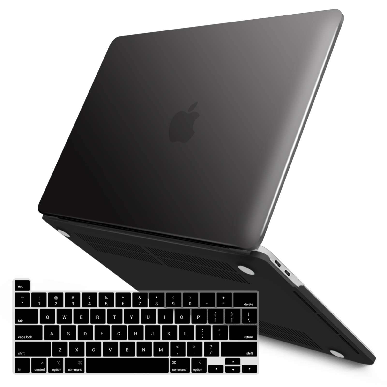 MacBook Pro 13 Inch Case 2016-2023 M1 M2 A2338 A2289 A2251 A2159 Hard Shell Case Keyboard Cover Black V324-A2251-M-BLACK