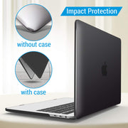 MacBook Pro 13 Inch Case 2016-2023 M1 M2 A2338 A2289 A2251 A2159 Hard Shell Case Keyboard Cover Black V324-A2251-M-BLACK