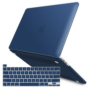 Navy Blue MacBook Pro 13 Inch Case 2016-2023 M1 M2 A2338 A2289 A2251 A2159 Hard Shell Case Keyboard Cover V324-A2251-M-BLUE