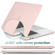Suitable for Sold Pink MacBook Pro 13 Inch Case 2016-2023 M1 M2 A2338 A2289 A2251 A2159 Hard Shell Case V324-A2251-M-BPINK
