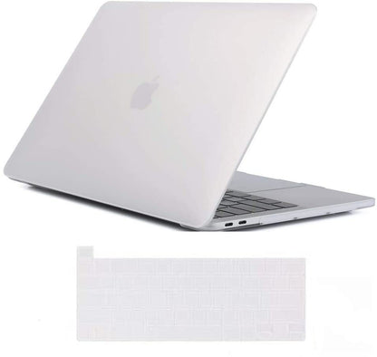 MacBook Pro 13 Inch Case 2016-2023 M1 M2 A2338 A2289 A2251 A2159 Hard Shell Case Keyboard Cover White V324-A2251-M-CLEAR