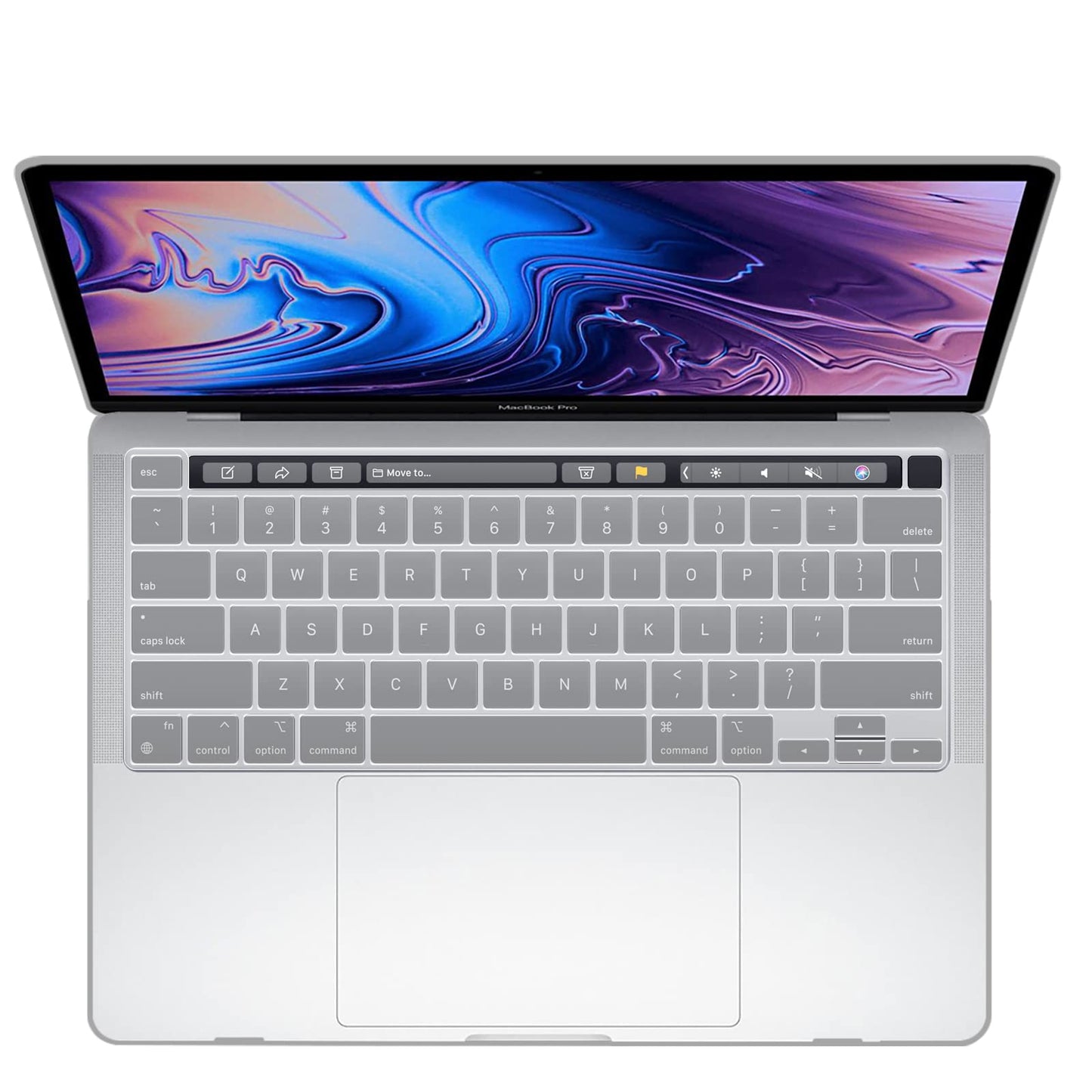 MacBook Pro 13 Inch Case 2016-2023 M1 M2 A2338 A2289 A2251 A2159 Hard Shell Case Keyboard Cover White V324-A2251-M-CLEAR