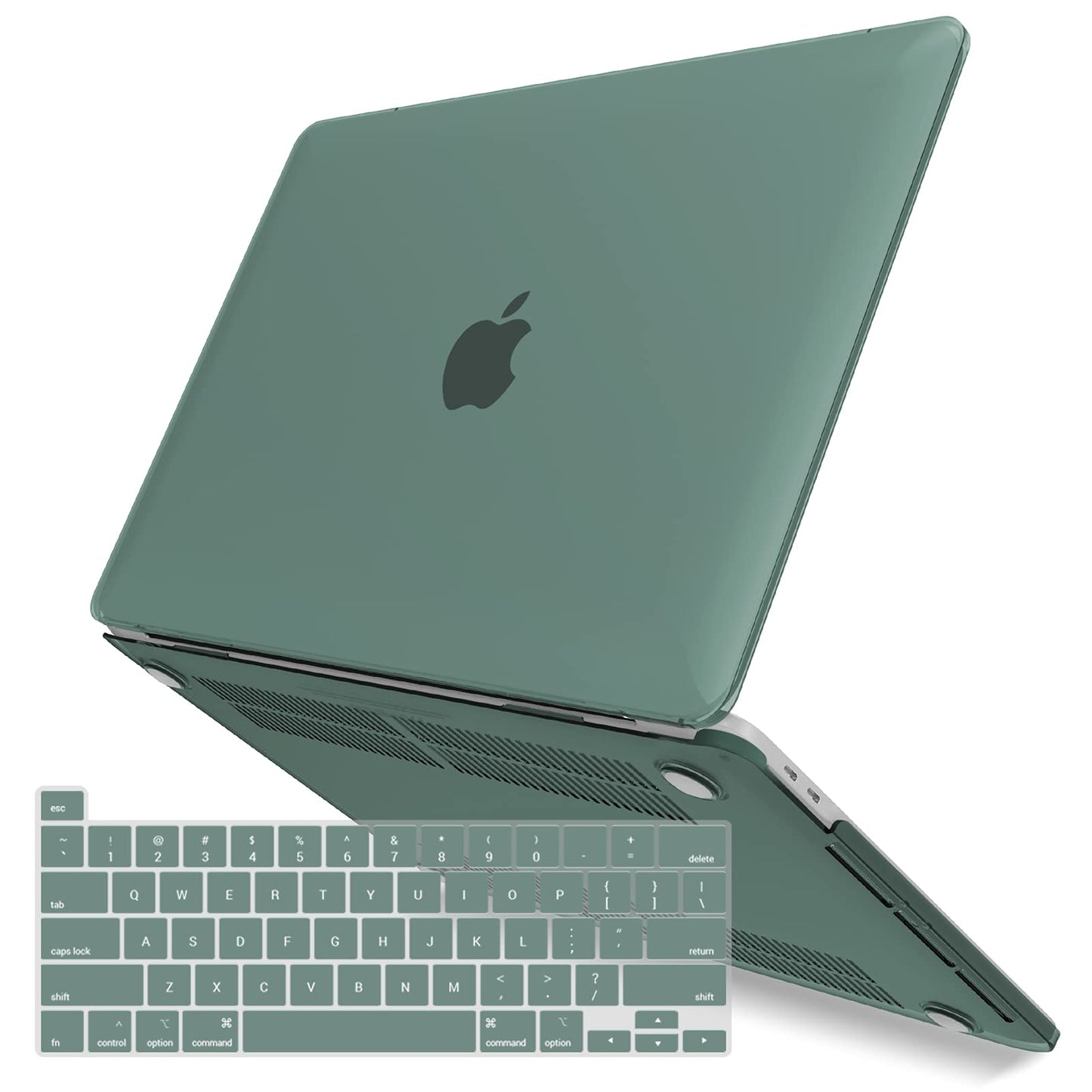 Suitable for Midnight Green MacBook Pro 13 Inch Case 2016-2023 M1 M2 A2338 A2289 A2251 A2159 Hard Shell Case V324-A2251-M-DGREEN