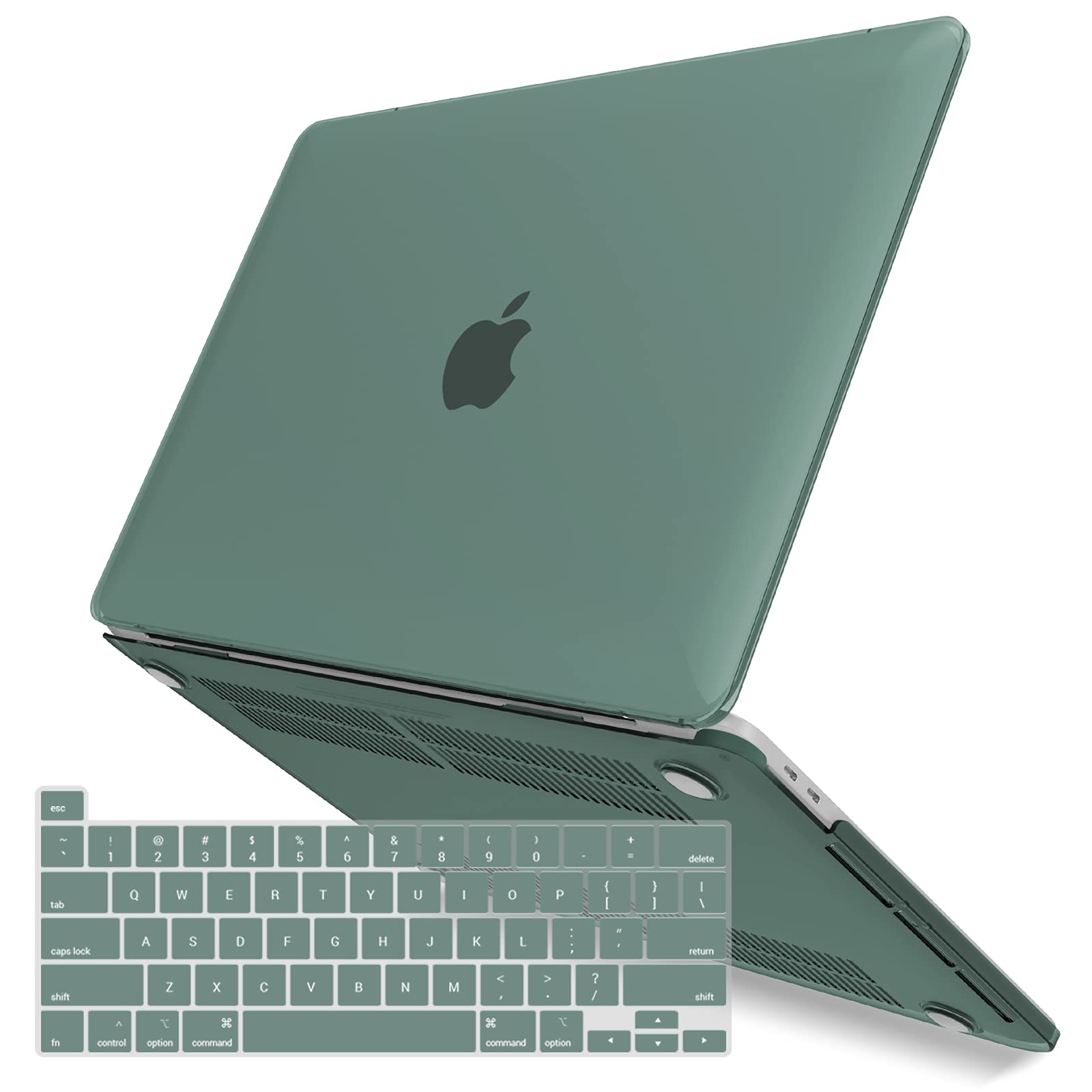 Suitable for Midnight Green MacBook Pro 13 Inch Case 2016-2023 M1 M2 A2338 A2289 A2251 A2159 Hard Shell Case V324-A2251-M-DGREEN