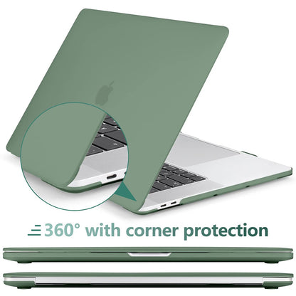 Suitable for Midnight Green MacBook Pro 13 Inch Case 2016-2023 M1 M2 A2338 A2289 A2251 A2159 Hard Shell Case V324-A2251-M-DGREEN