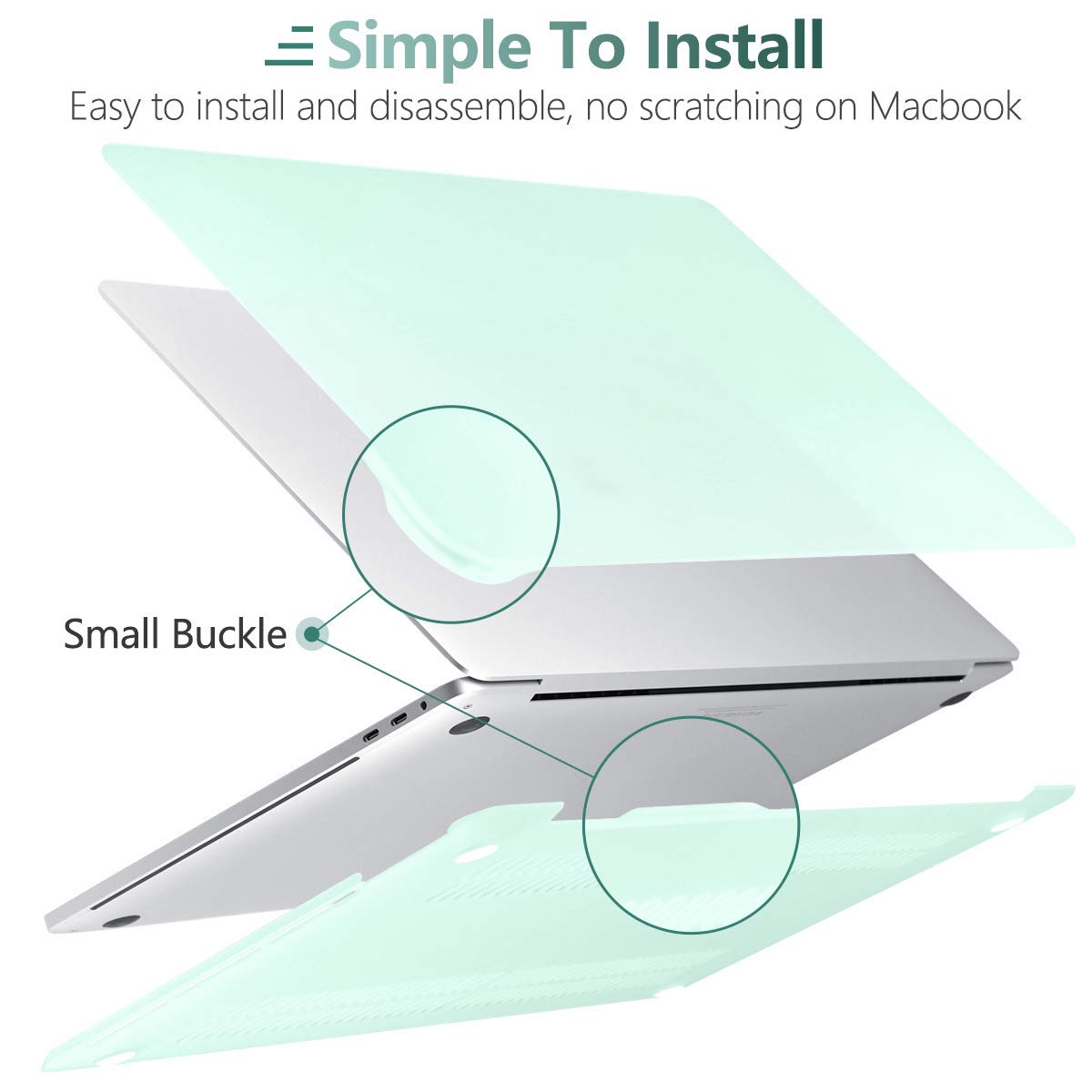 Suitable for Green MacBook Pro 13 Inch Case 2016-2023 M1 M2 A2338 A2289 A2251 A2159 Hard Shell Case Keyboard V324-A2251-M-GREEN