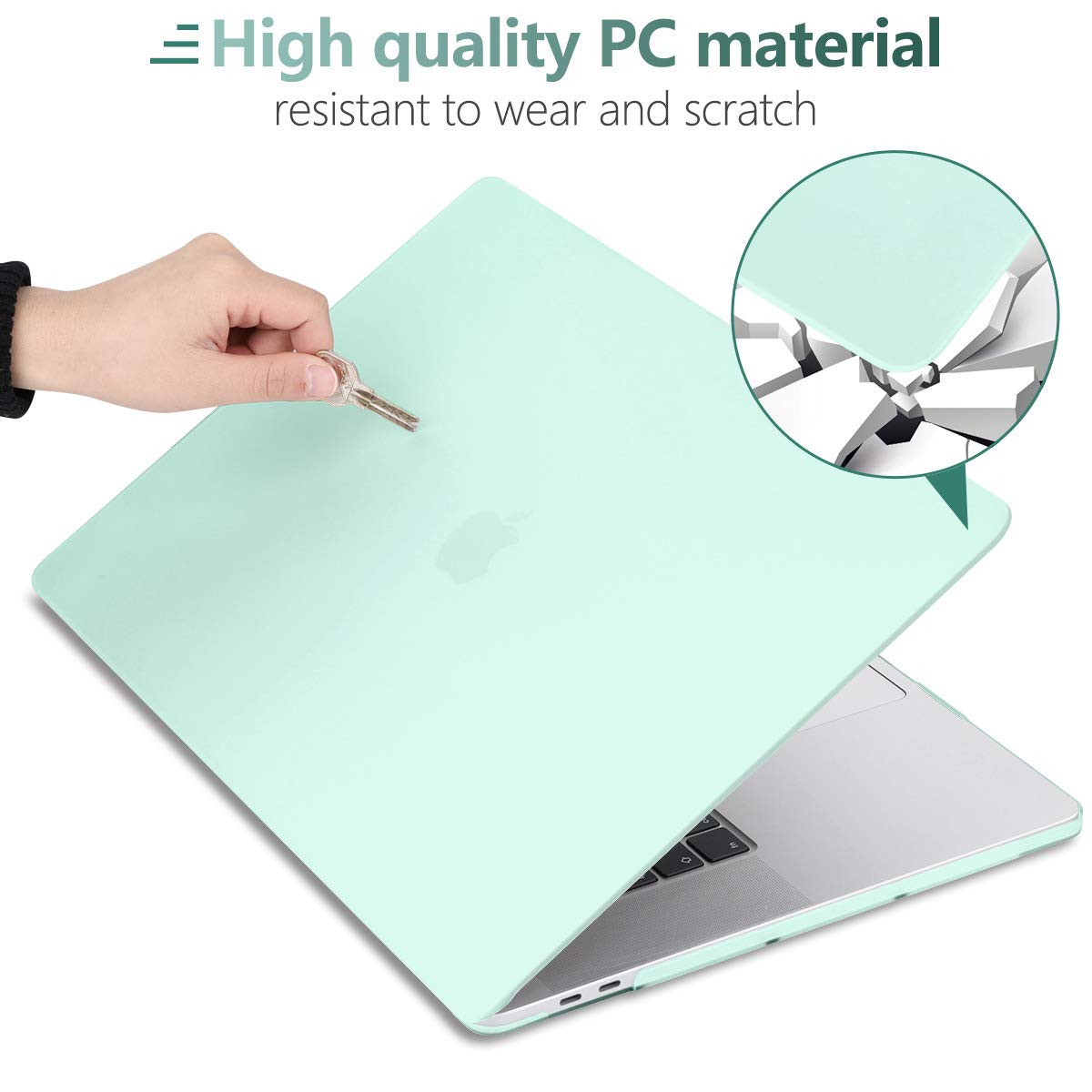 Suitable for Green MacBook Pro 13 Inch Case 2016-2023 M1 M2 A2338 A2289 A2251 A2159 Hard Shell Case Keyboard V324-A2251-M-GREEN