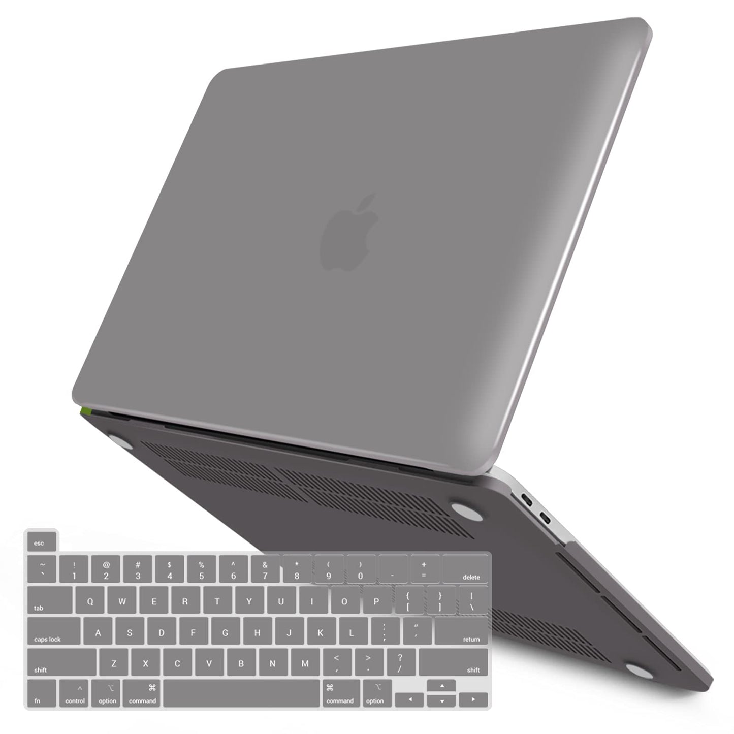 Suitable for Grey MacBook Pro 13 Inch Case 2016-2023 M1 M2 A2338 A2289 A2251 A2159 Hard Shell Case Keyboard V324-A2251-M-GREY