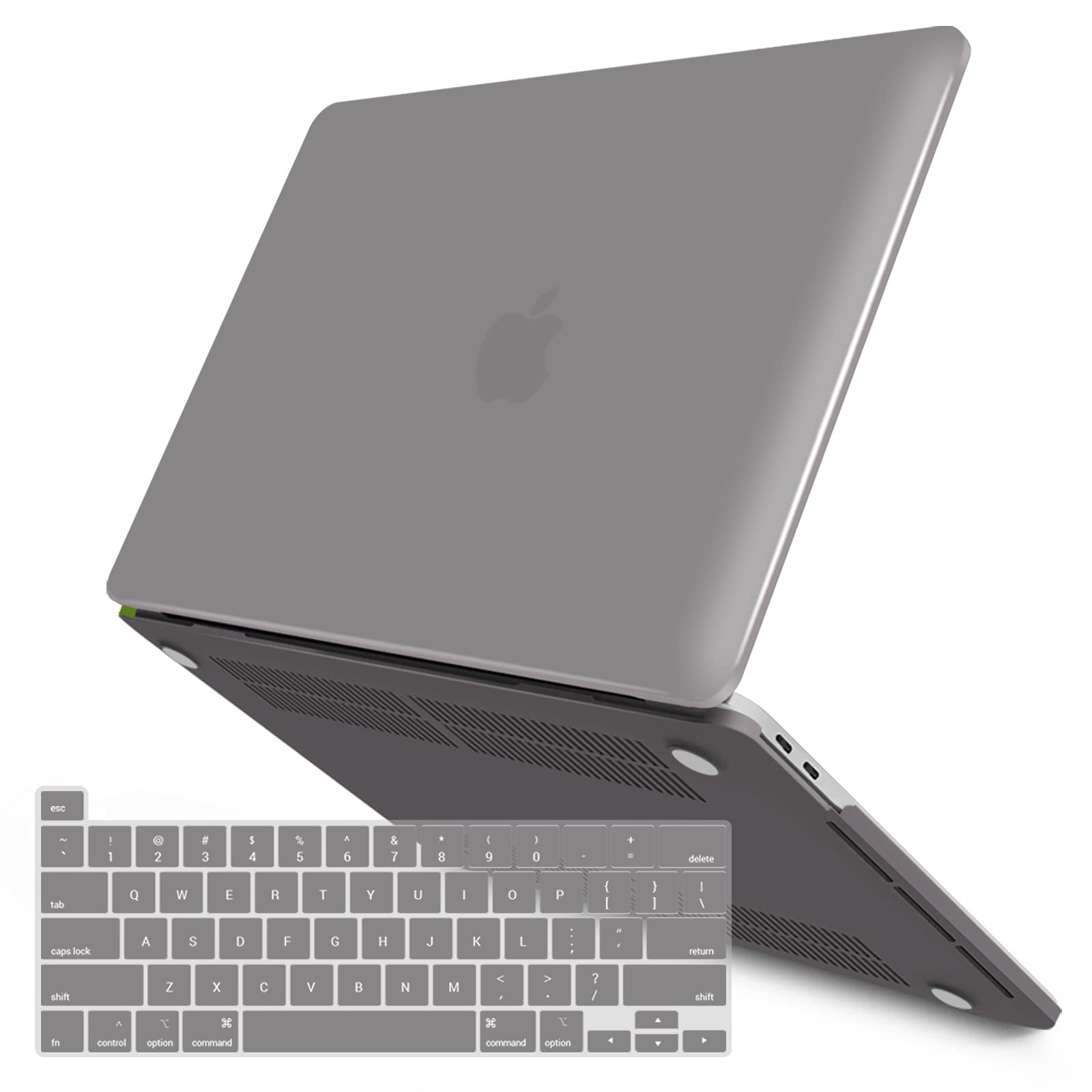 Suitable for Grey MacBook Pro 13 Inch Case 2016-2023 M1 M2 A2338 A2289 A2251 A2159 Hard Shell Case Keyboard V324-A2251-M-GREY