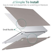 Suitable for Grey MacBook Pro 13 Inch Case 2016-2023 M1 M2 A2338 A2289 A2251 A2159 Hard Shell Case Keyboard V324-A2251-M-GREY
