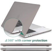 Suitable for Grey MacBook Pro 13 Inch Case 2016-2023 M1 M2 A2338 A2289 A2251 A2159 Hard Shell Case Keyboard V324-A2251-M-GREY