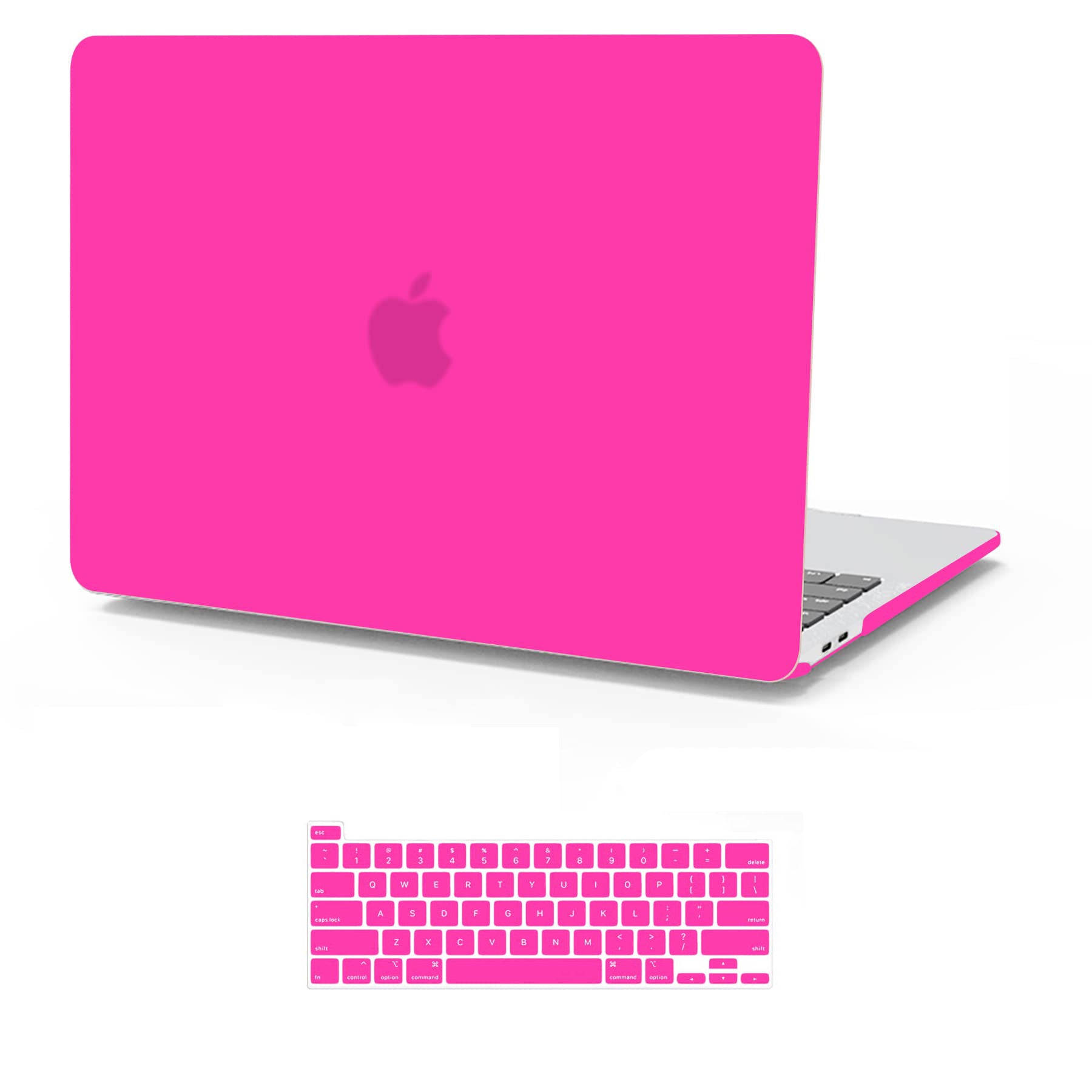 Suitable for Hot Pink MacBook Pro 13 Inch Case 2016-2023 M1 M2 A2338 A2289 A2251 A2159 Hard Shell Case V324-A2251-M-HP