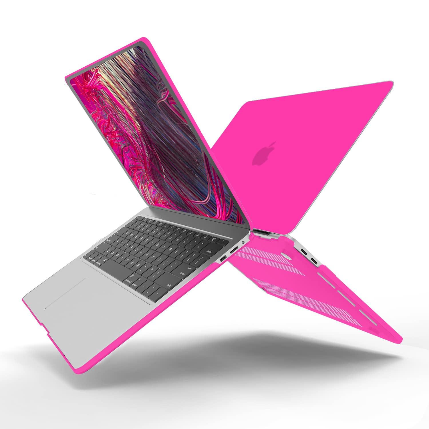 Suitable for Hot Pink MacBook Pro 13 Inch Case 2016-2023 M1 M2 A2338 A2289 A2251 A2159 Hard Shell Case V324-A2251-M-HP