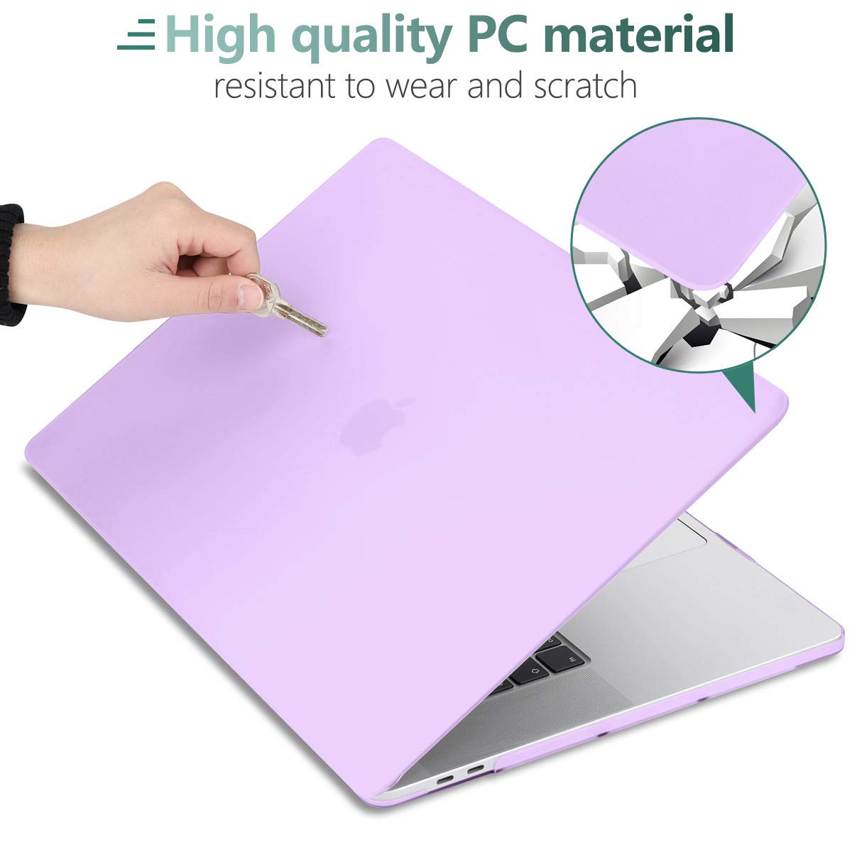 Purple MacBook Pro 13 Inch Case 2016-2023 M1 M2 A2338 A2289 A2251 A2159 Hard Shell Case Keyboard Cover V324-A2251-M-PURPLE