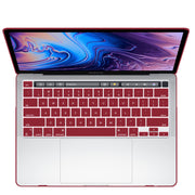 Wine Red MacBook Pro 13 Inch Case 2016-2023 M1 M2 A2338 A2289 A2251 A2159 Hard Shell Case Keyboard Cover V324-A2251-M-WR